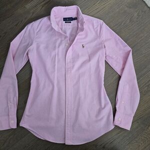 Ralph Lauren women oxford shirt, xs, pink
